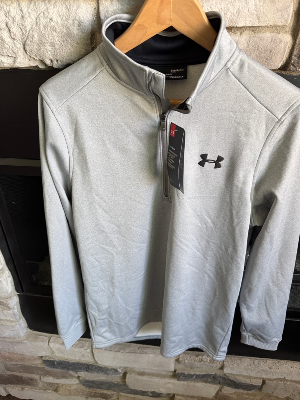Under Armour Light Gray Men’s Quarter-Zip Performance Jacket